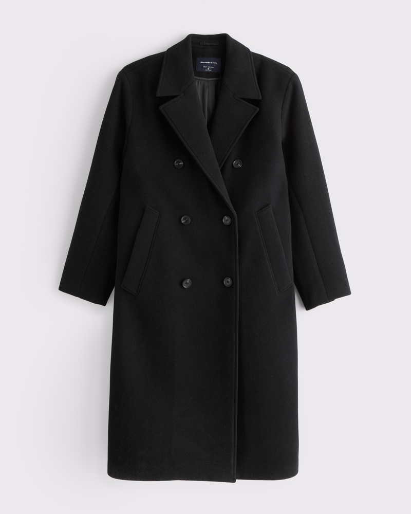 [未使用美品]Proust Wool-Blend Melton Coat melton-wool-away-coat-black-
