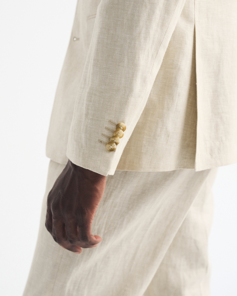 The A&F Collins Slim 100% Linen Blazer - thumbnail 6