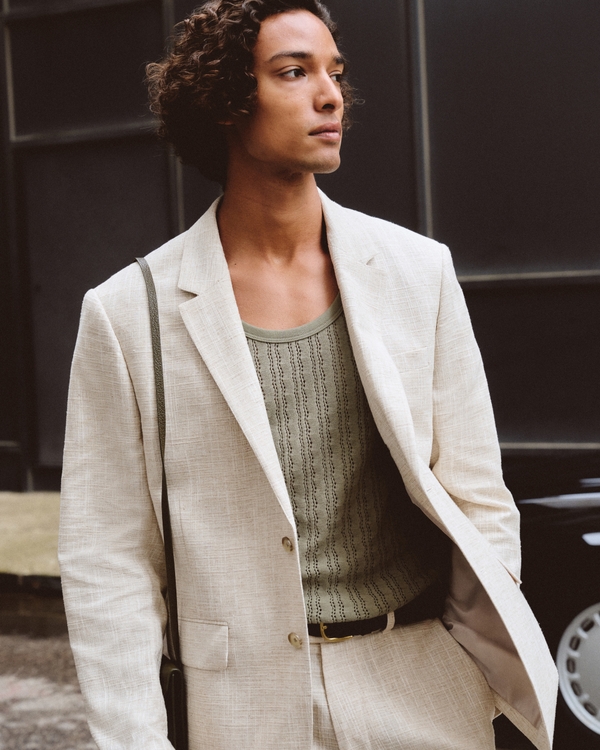 The A&F Collins Blazer, Oatmeal view 1