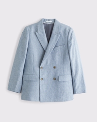 The A&F Collins Double-Breasted 100% Linen Blazer