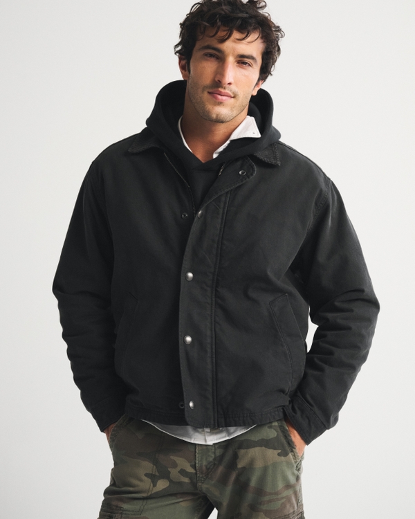 Canvas Jacket, Black view 1