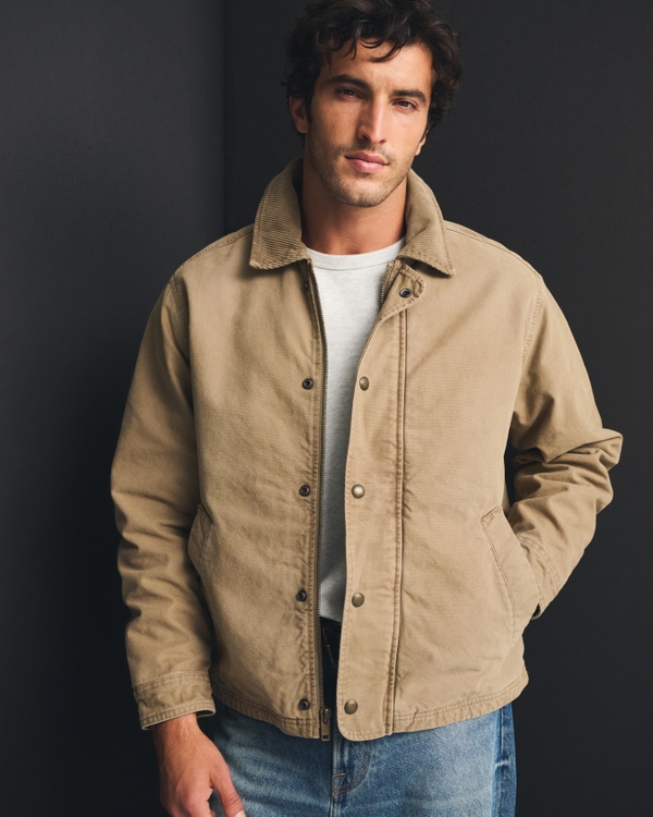 Canvas Jacket, Light Brown view 1