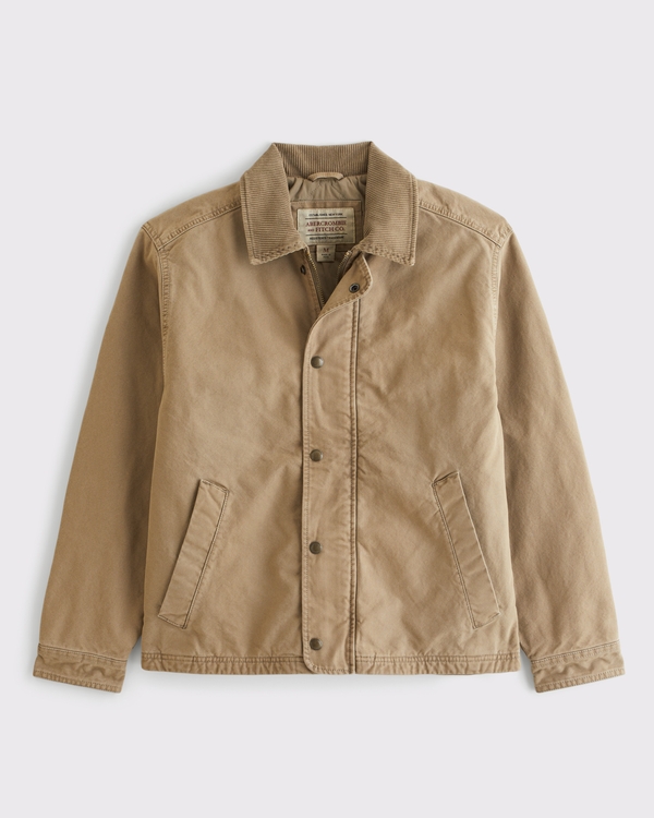 ★新品★アバクロンビー&フィッチ★シャツジャケット (Brown/XL) メンズ 新着アイテム | Abercrombie & Fitch