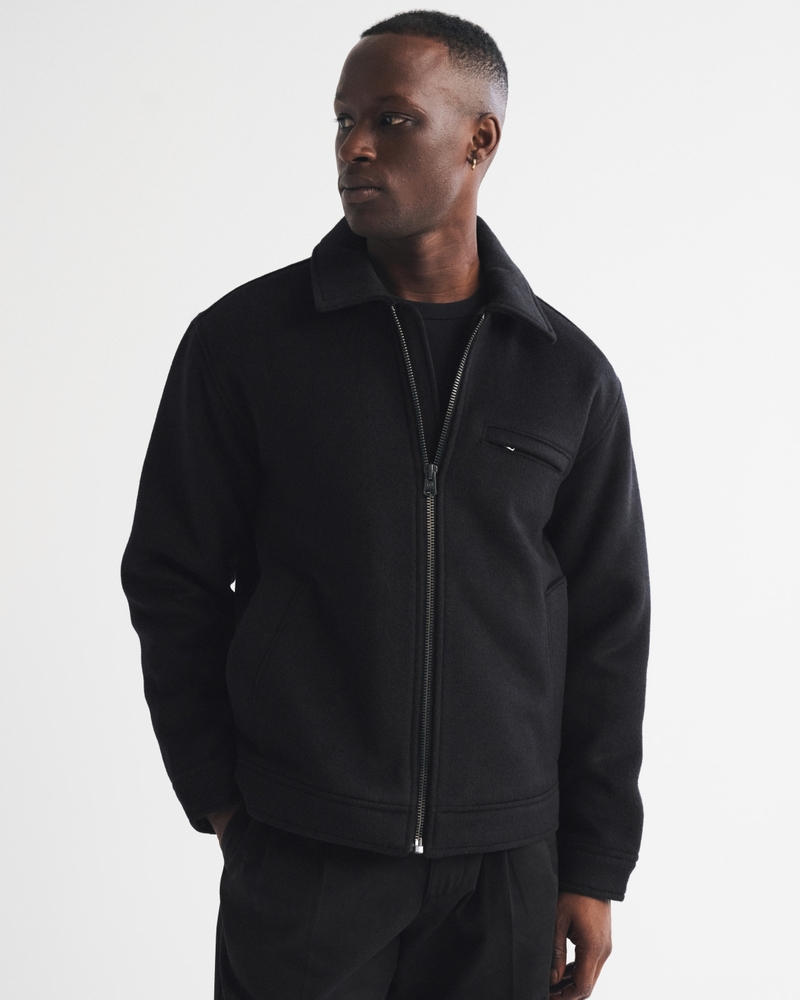 Wool-Blend Zip Jacket - thumbnail 8