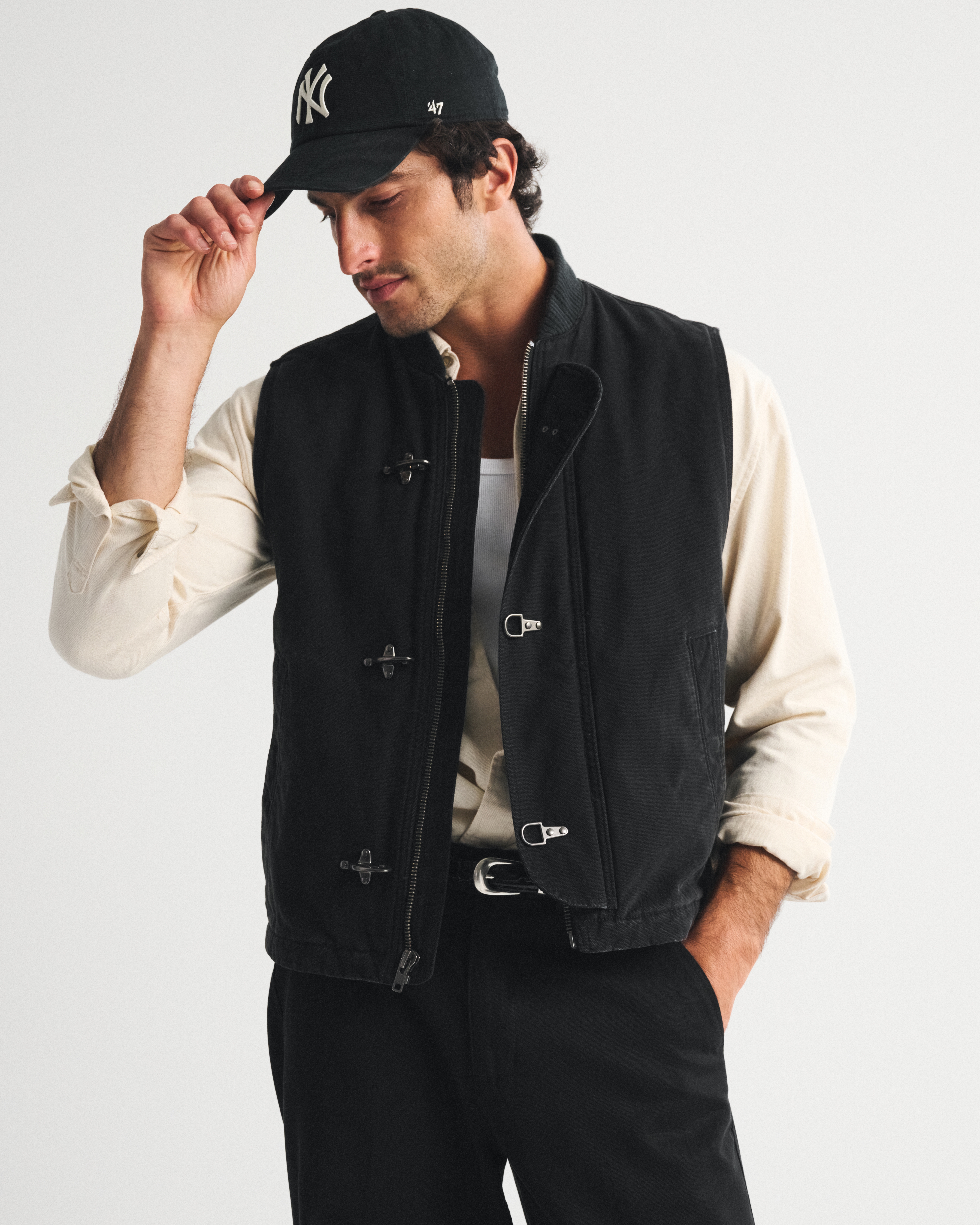 Мужские жилеты Abercrombie & Fitch 100% Cotton Fireman Clasp Workwear Vest — фото 2
