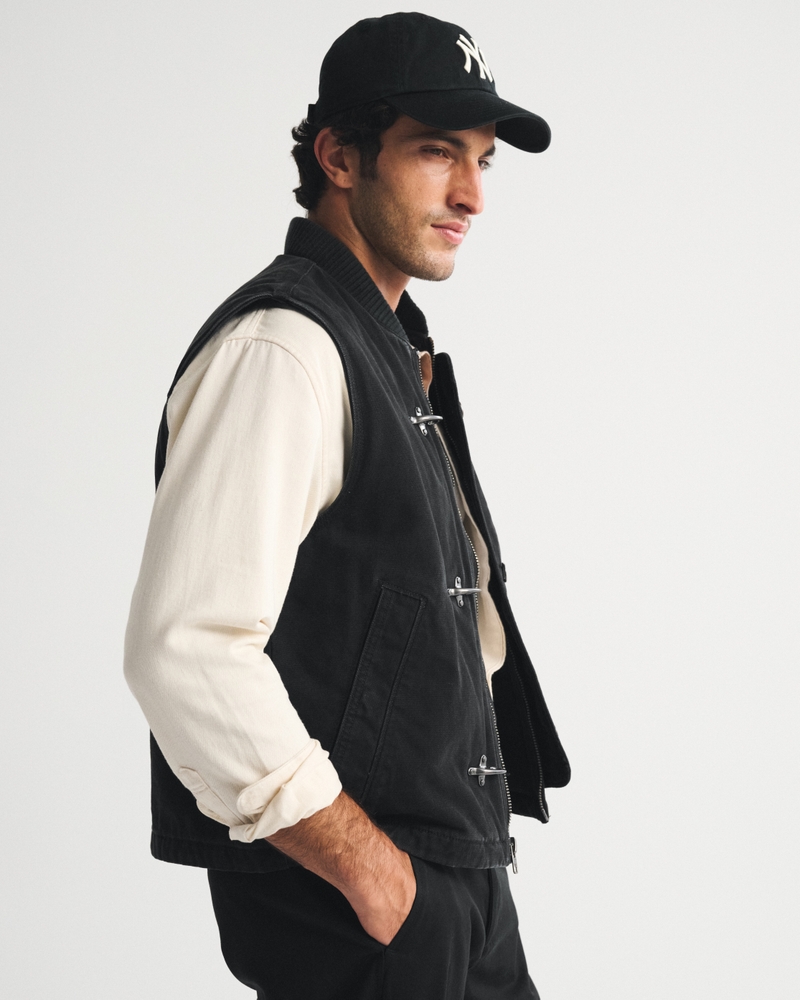 100% Cotton Fireman Clasp Workwear Vest - thumbnail 9