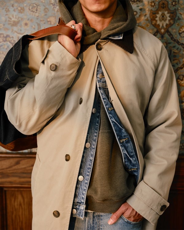Trench Coat, Light Brown view 2