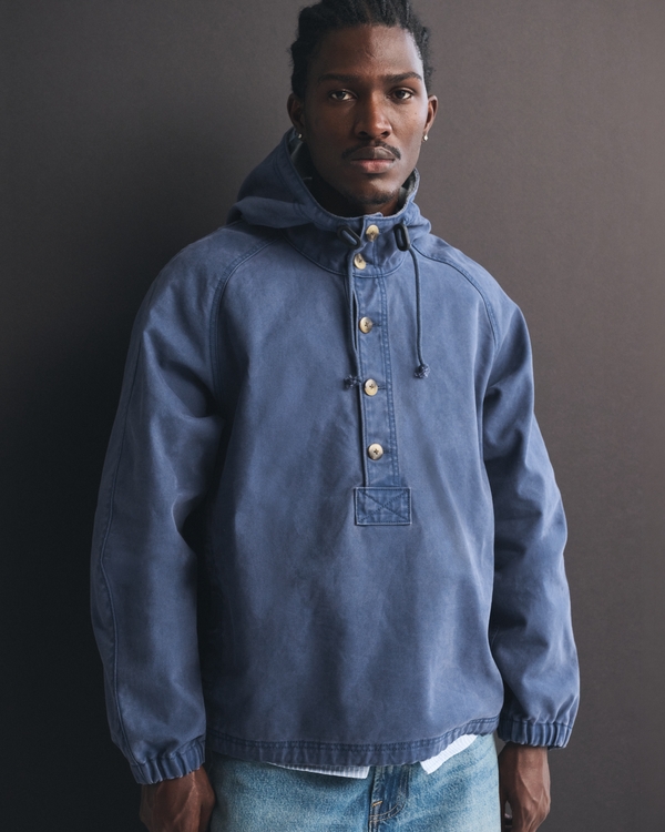 Anorak Jacket, Nautical Blue view 2