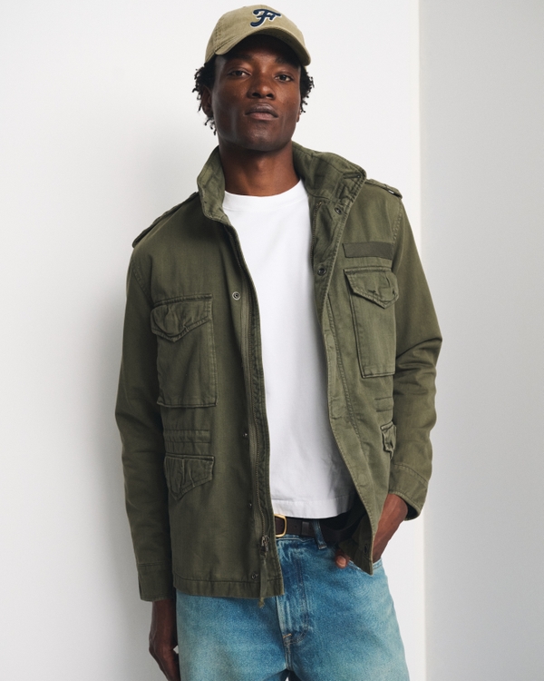 Military Jacket, Deep Moss view 1
