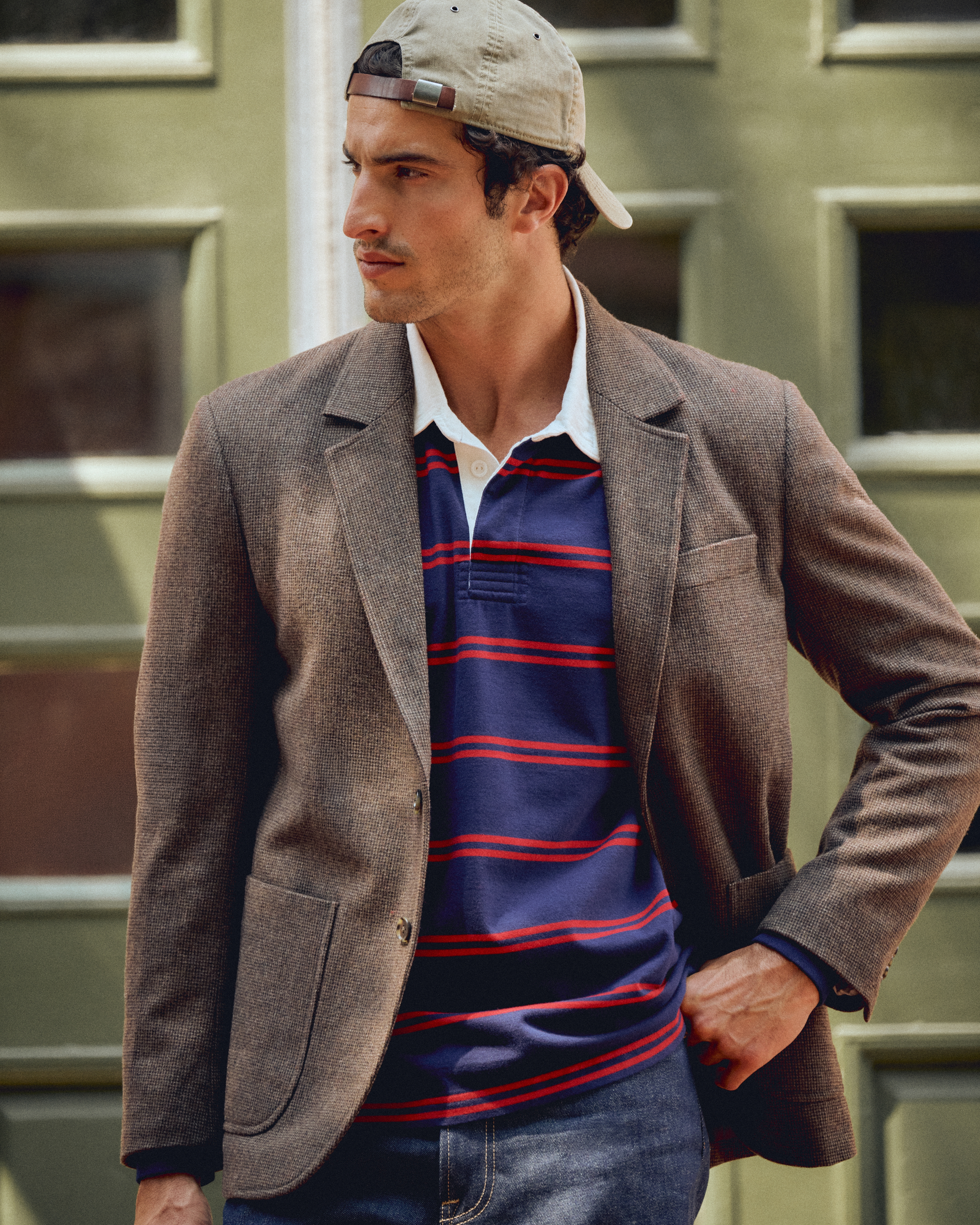 Мужской пиджак Abercrombie & Fitch Wool-Blend Sport Coat, цвет: Коричневый — фото 2