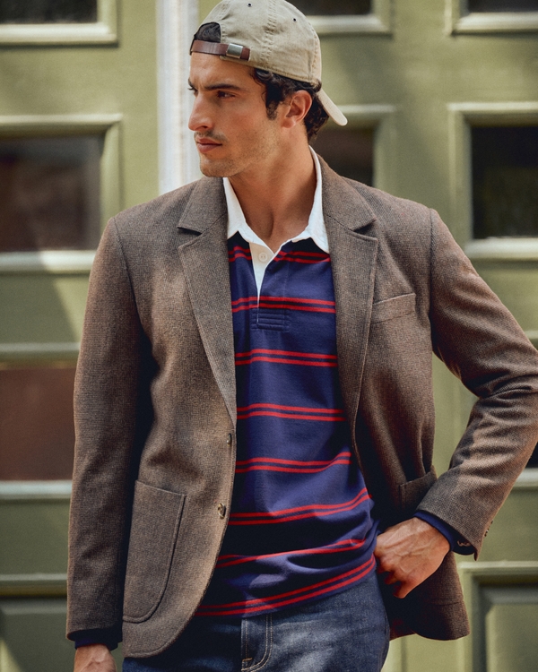 Wool-Blend Sport Coat, Brown view 1
