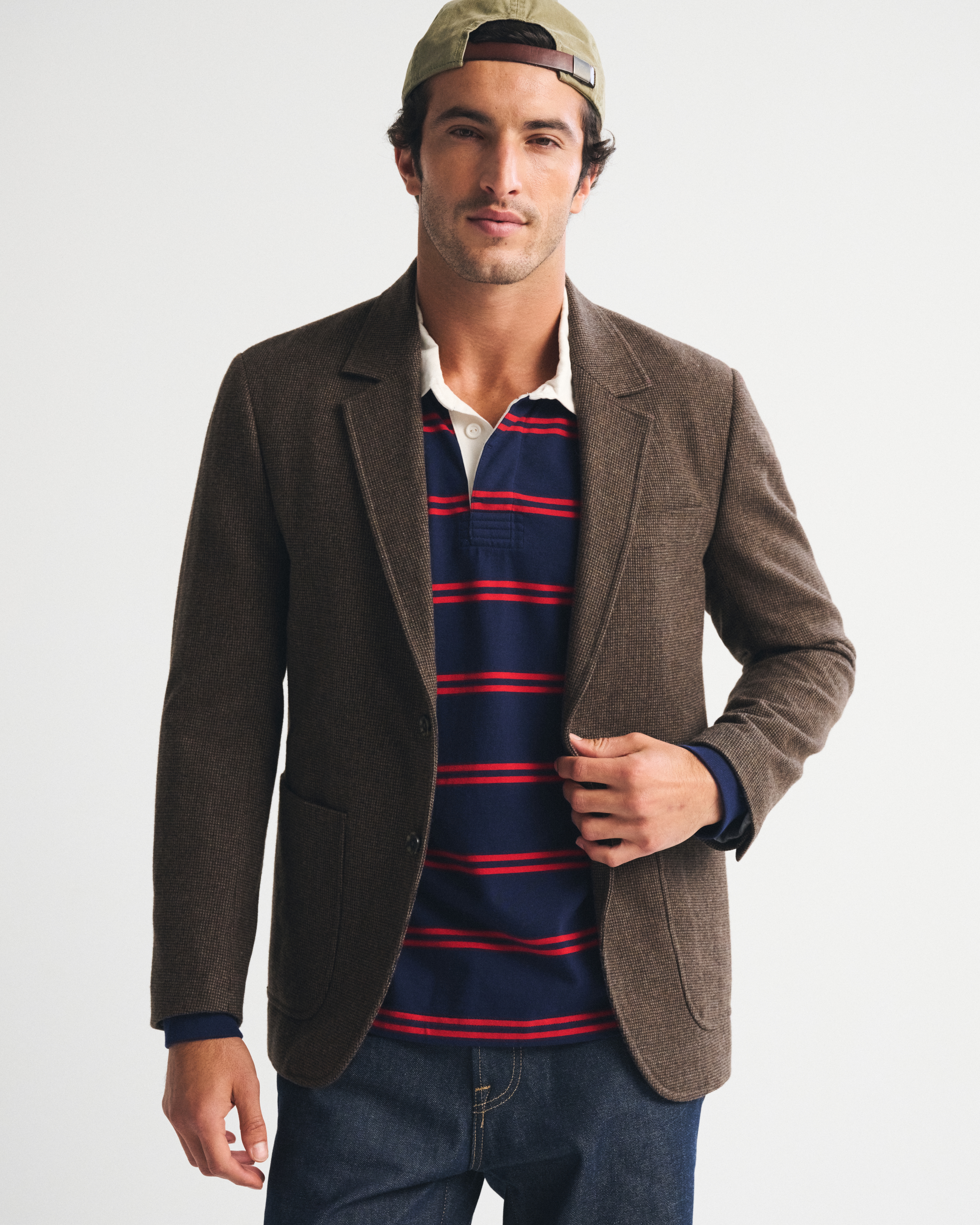 Мужской пиджак Abercrombie & Fitch Wool-Blend Sport Coat, цвет: Коричневый — фото 3