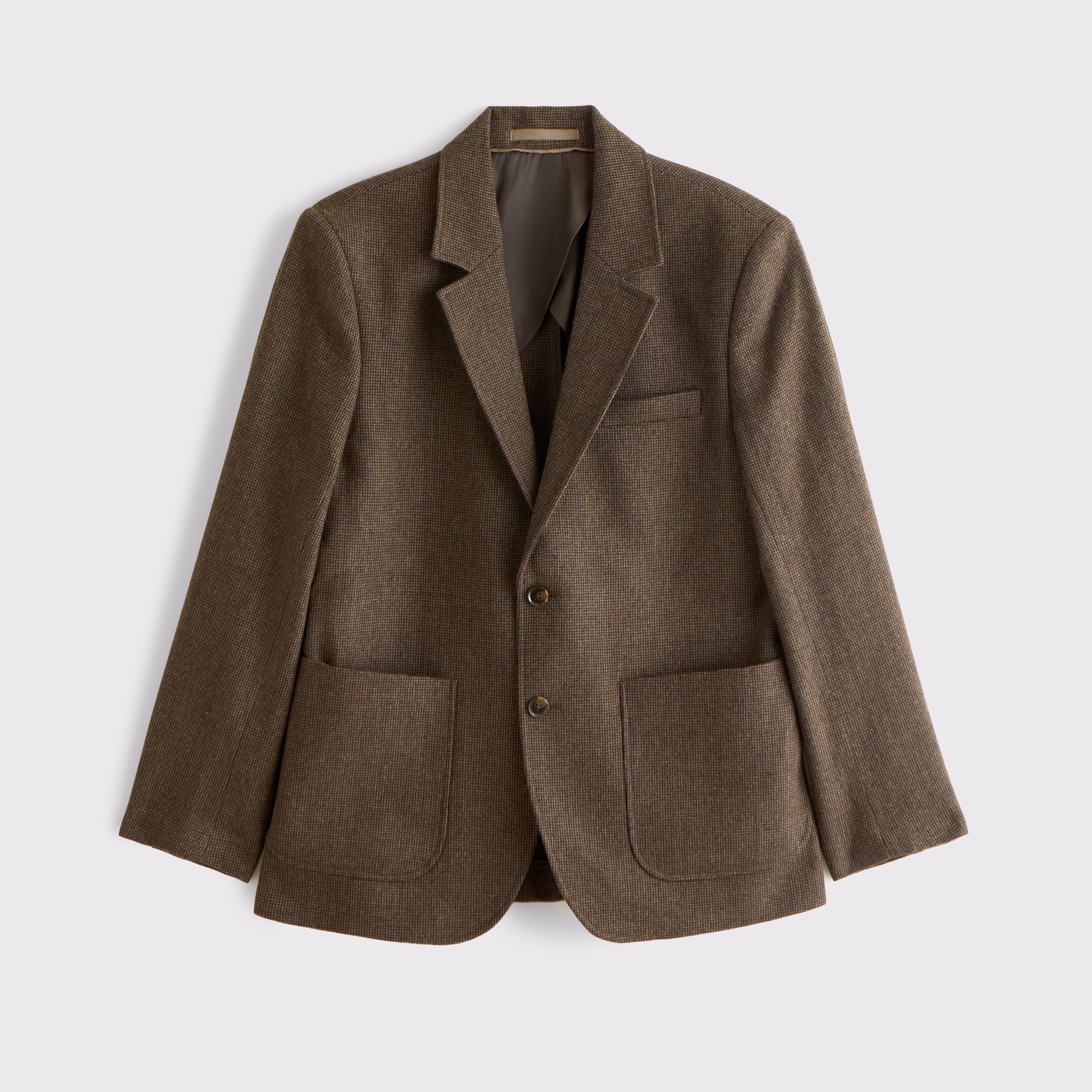 Мужской пиджак Abercrombie & Fitch Wool-Blend Sport Coat, цвет: Коричневый — фото 1