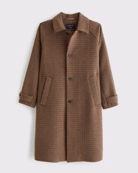 Wool-Blend Mac Coat