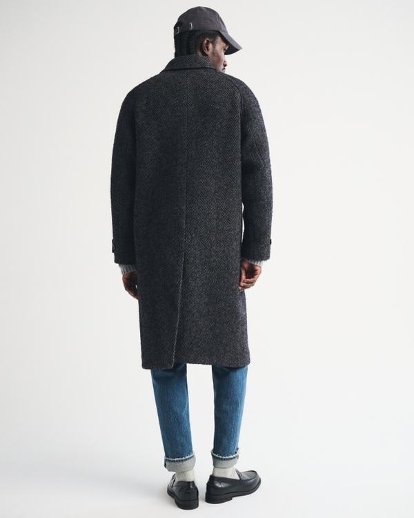 Men's Wool-Blend Mac Coat | Men's Coats & Jackets | Abercrombie.com