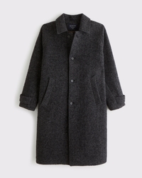Wool-Blend Mac Coat