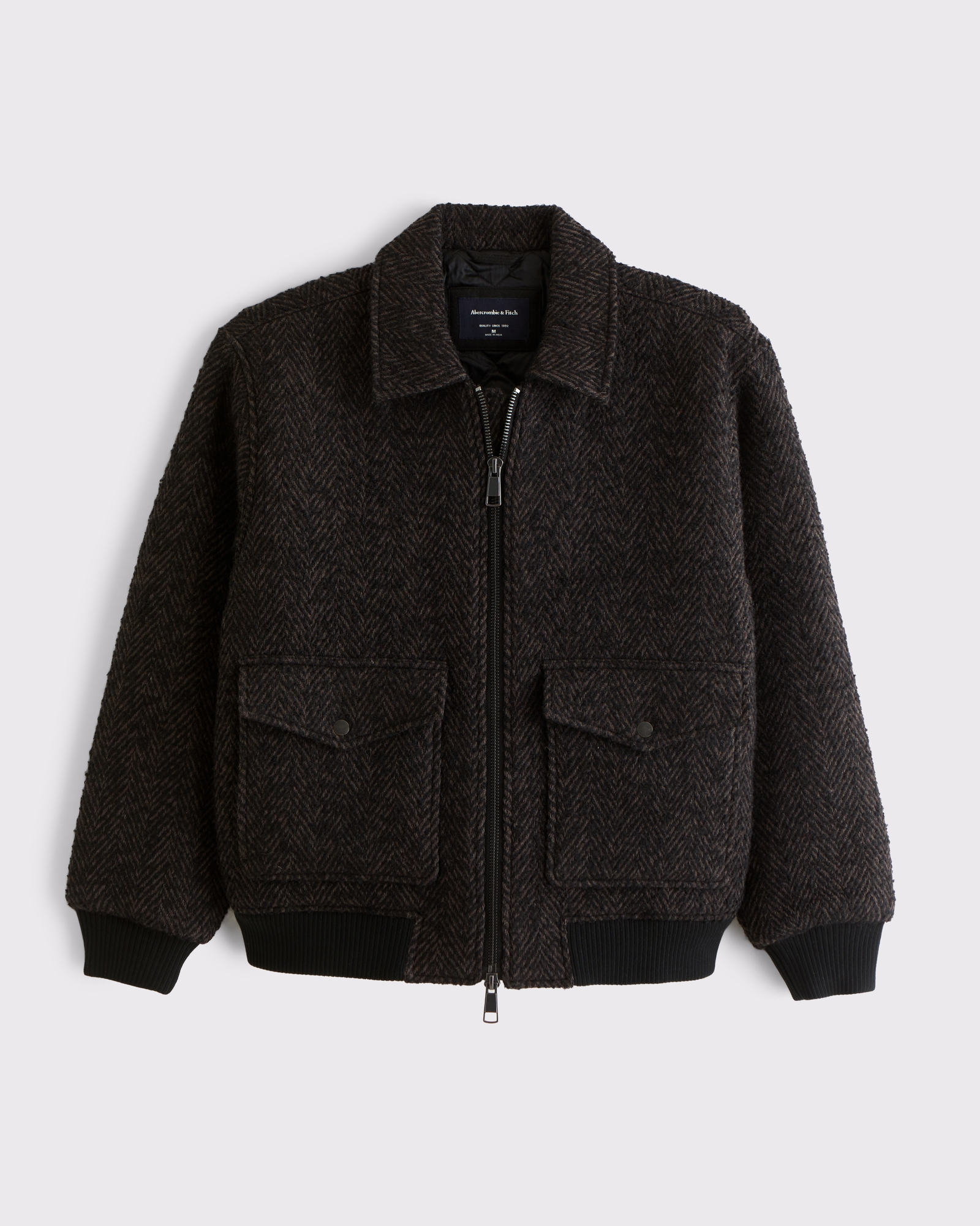 Wool-Blend Bomber Jacket