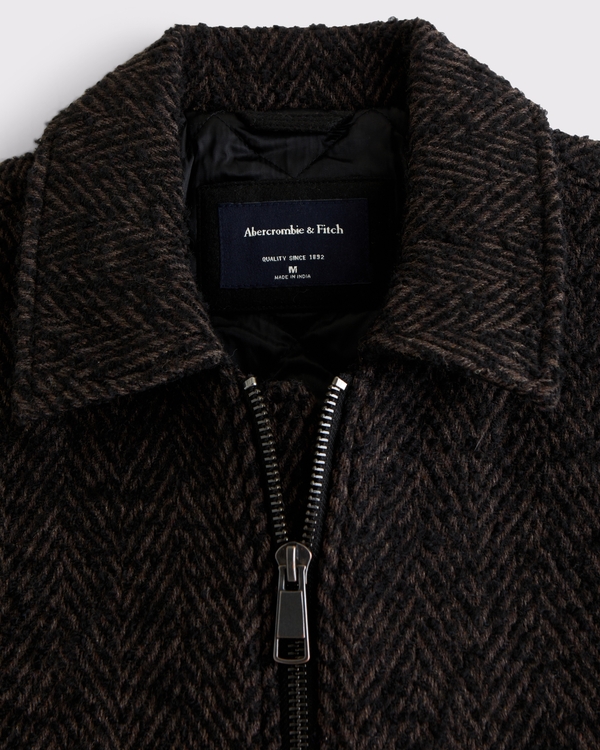 Wool-Blend Bomber Jacket