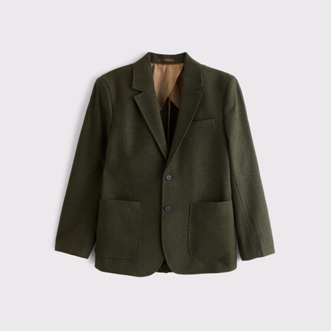 Мужские пиджаки Abercrombie & Fitch The A&F Collins Wool-Blend Herringbone Blazer