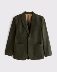 The A&F Collins Wool-Blend Herringbone Blazer