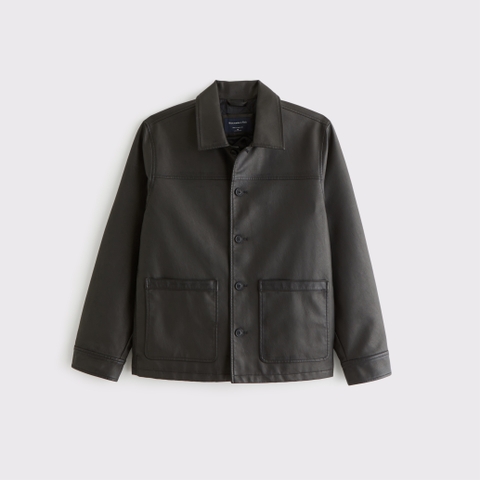 Мужские куртки Abercrombie & Fitch Vegan Leather Trucker Jacket
