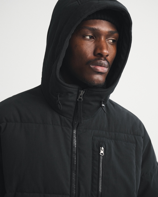 Chaqueta acolchada con capucha, Black Dd view 2