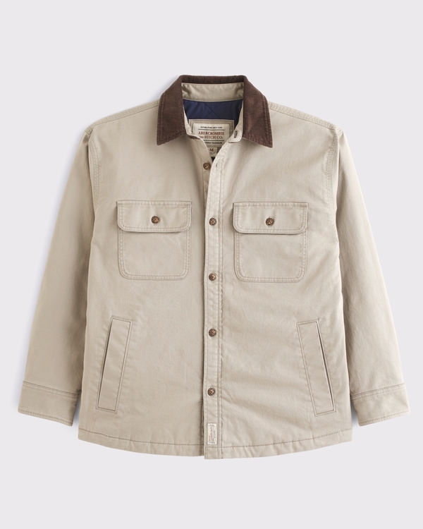 Veste-chemise oversize, Fauve view 1