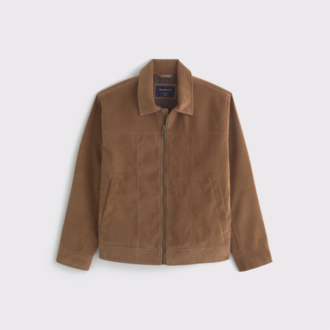Мужские куртки Abercrombie & Fitch Vegan Suede Zip Jacket