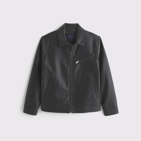 Мужские куртки Abercrombie & Fitch Vegan Leather Zip Jacket