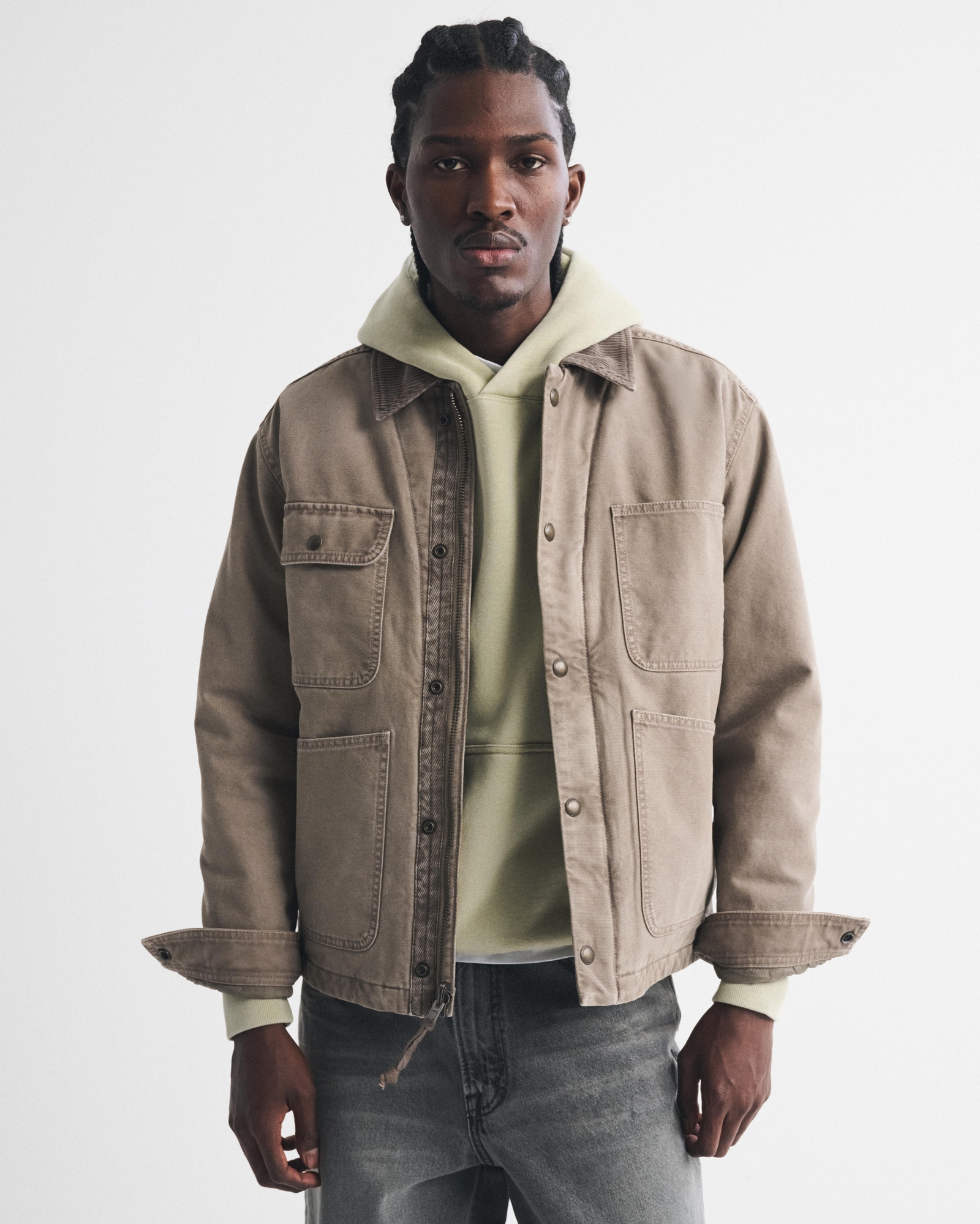 Abercrombie & Fitch Cropped Dressy Zip Jacket | MainPlace Mall