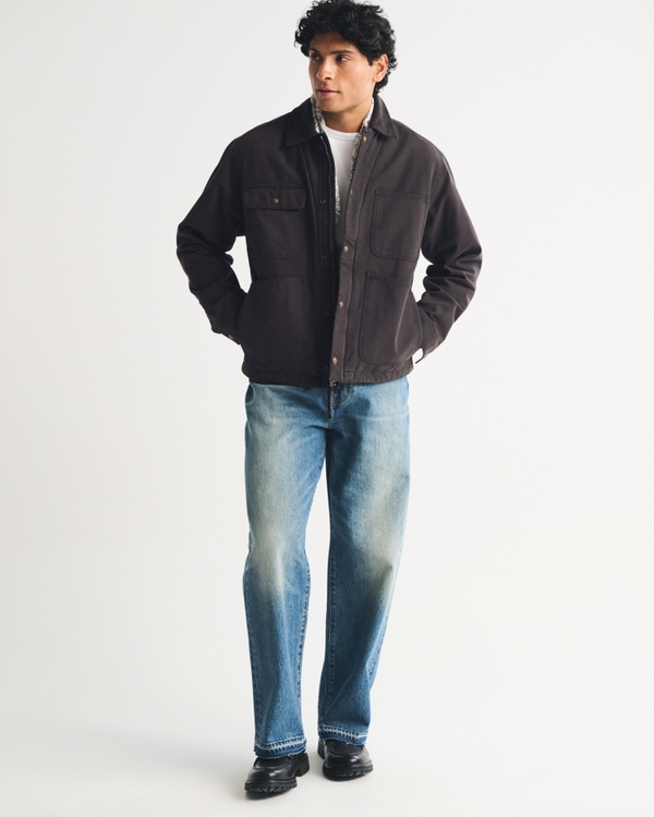 Men's Canvas Zip Jacket | Men's Coats & Jackets | Abercrombie.com