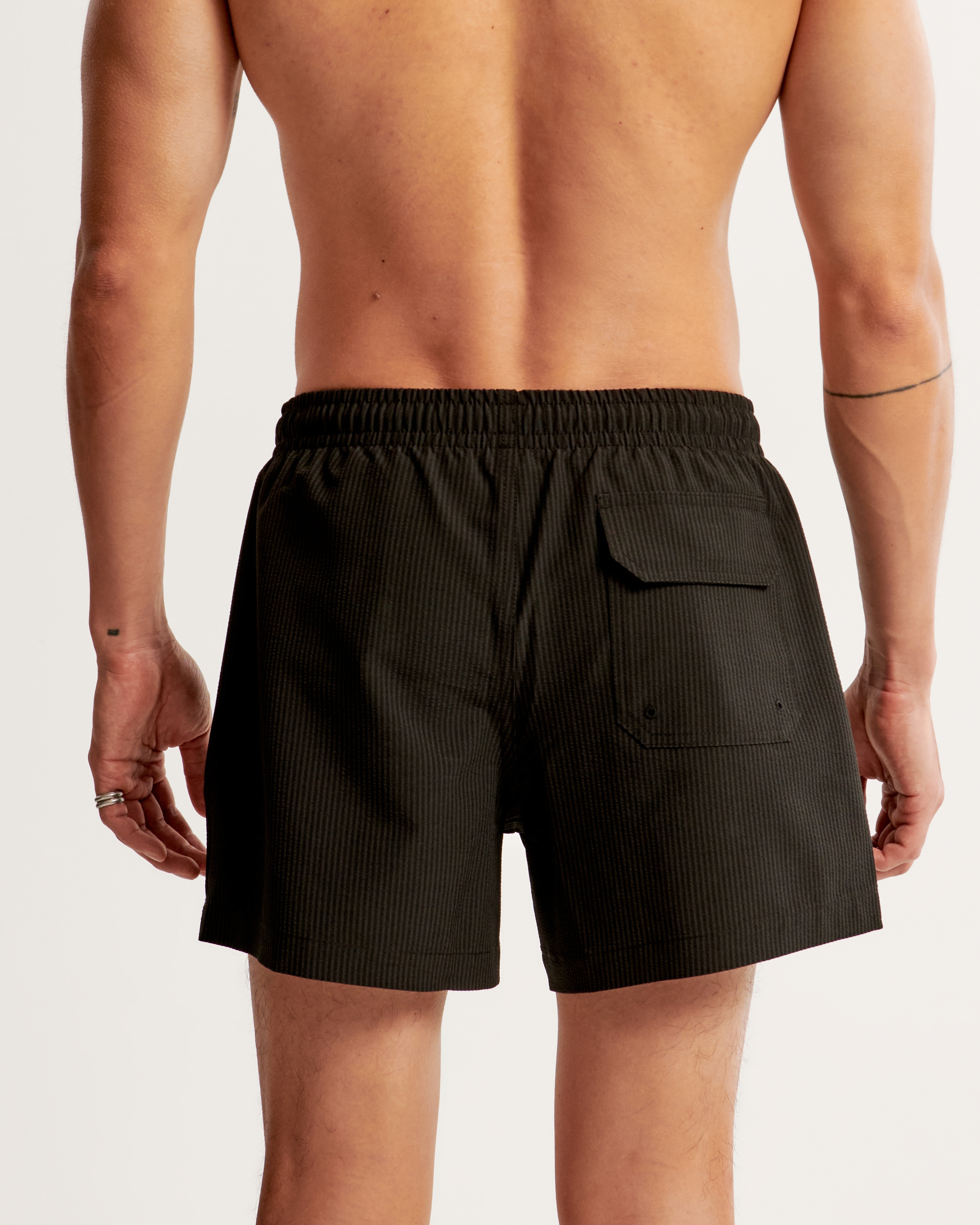 Men s Pull On Seersucker Swim Trunk Men s Bottoms Abercrombie