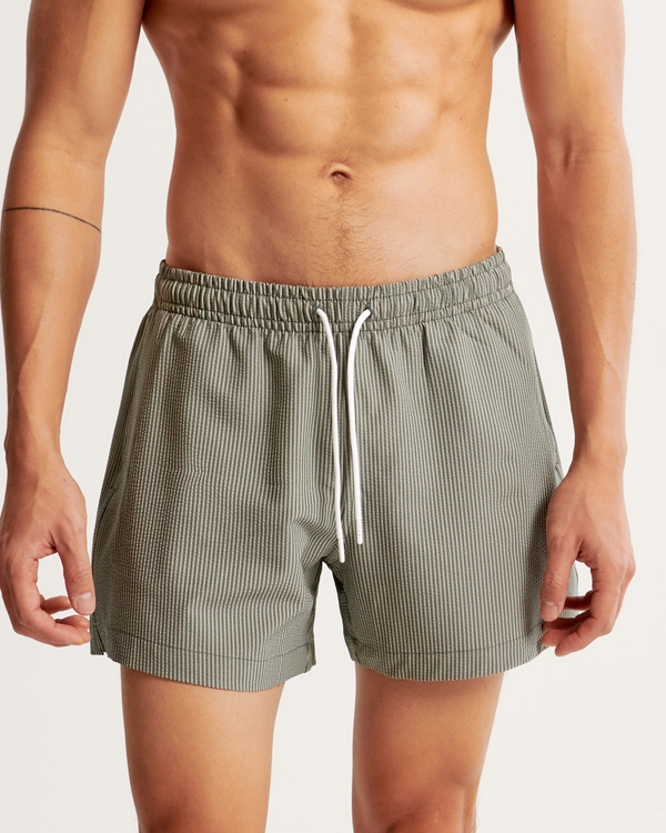 Pull-On Seersucker Swim Trunk