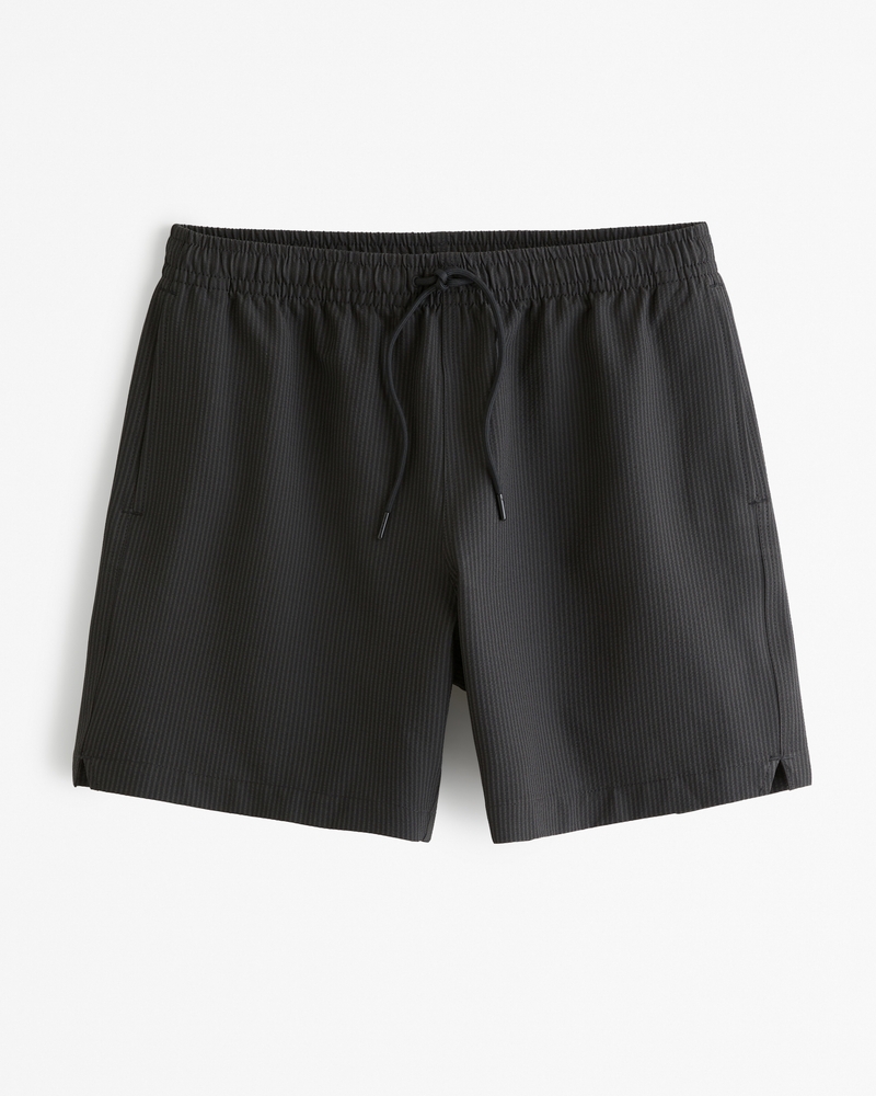 Pull On Seersucker Swim Trunk