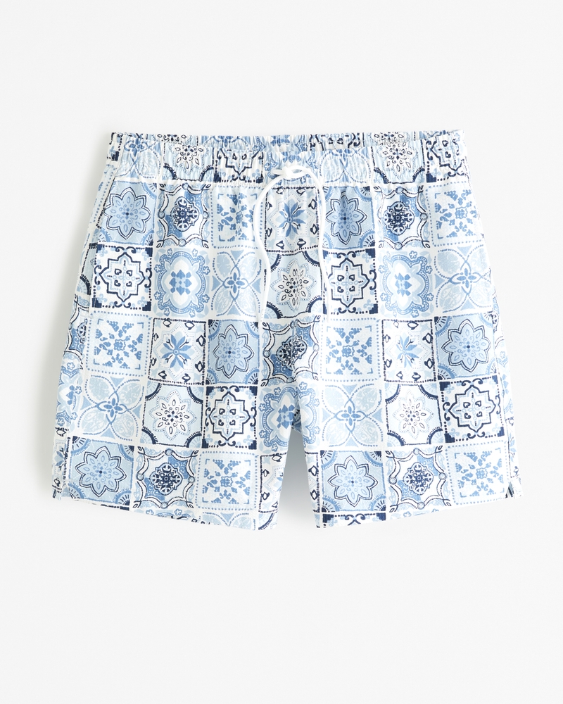 Abercrombie & Fitch Swim Shorts 5 inch Bandana Print in Blue