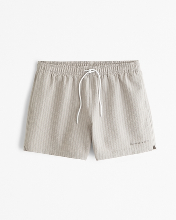 Men s Pull On Wide Seersucker Swim Trunk Men s Sale Abercrombie