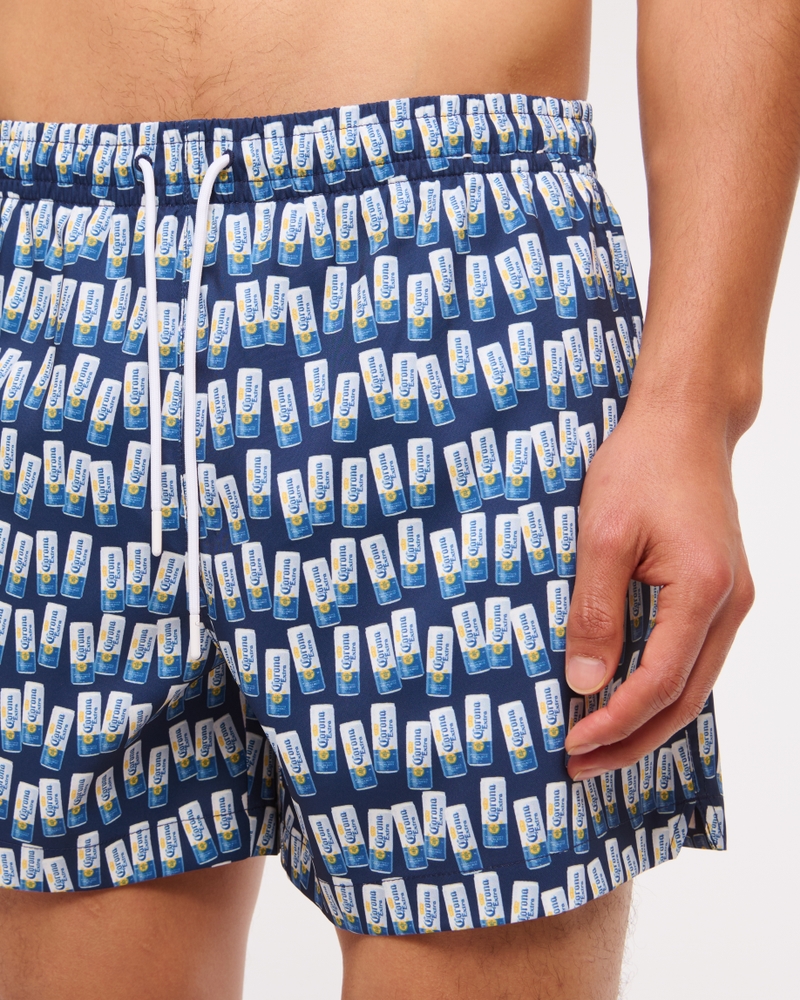Corona Graphic Pull-On Swim Trunk