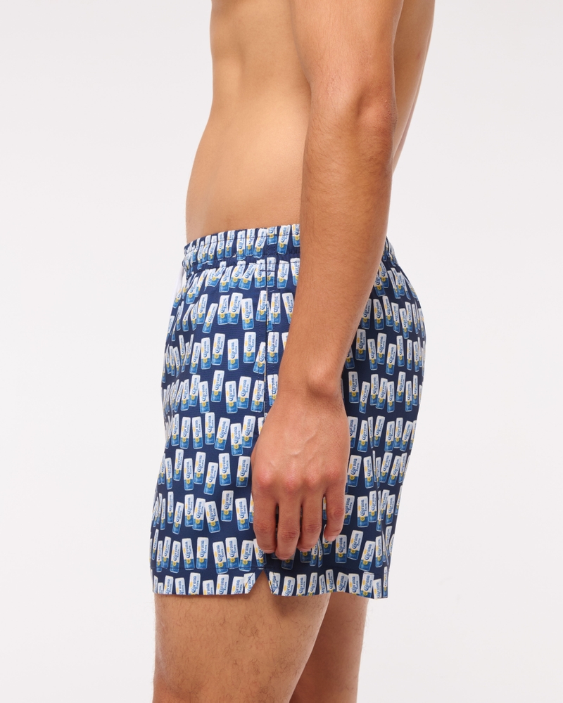 Corona Graphic Pull-On Swim Trunk