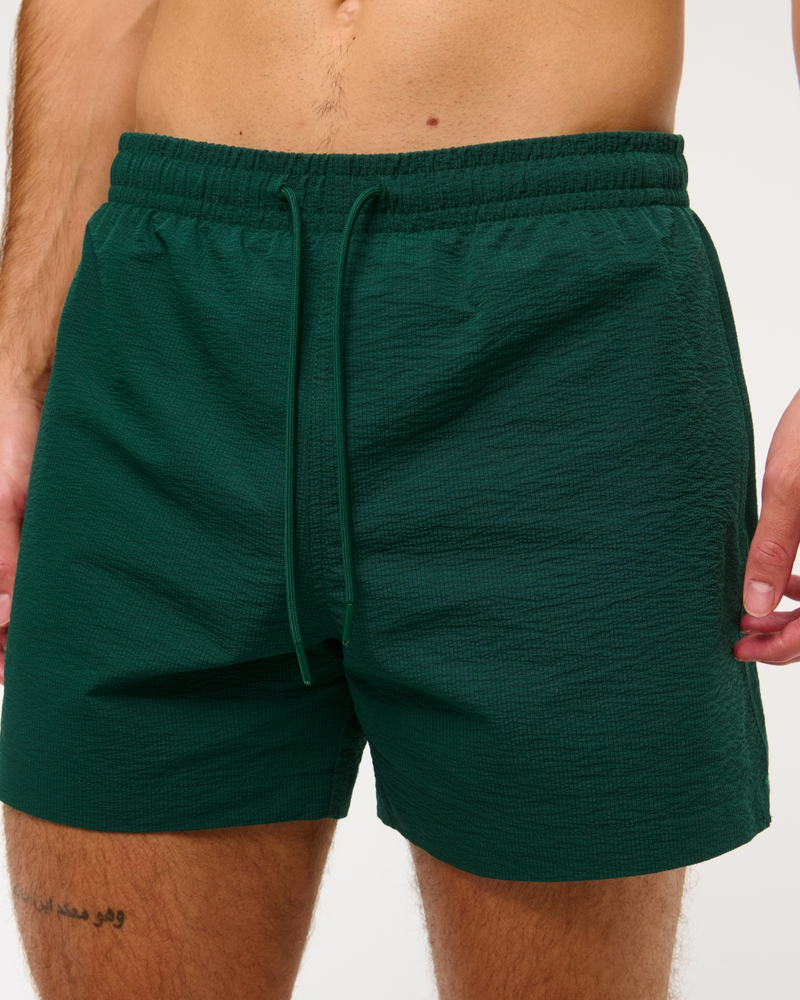Pull-On Micro-Texture Swim Trunk