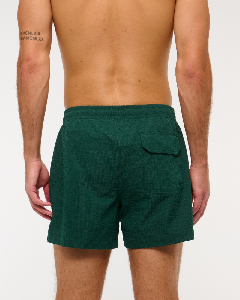 Pull-On Micro-Texture Swim Trunk