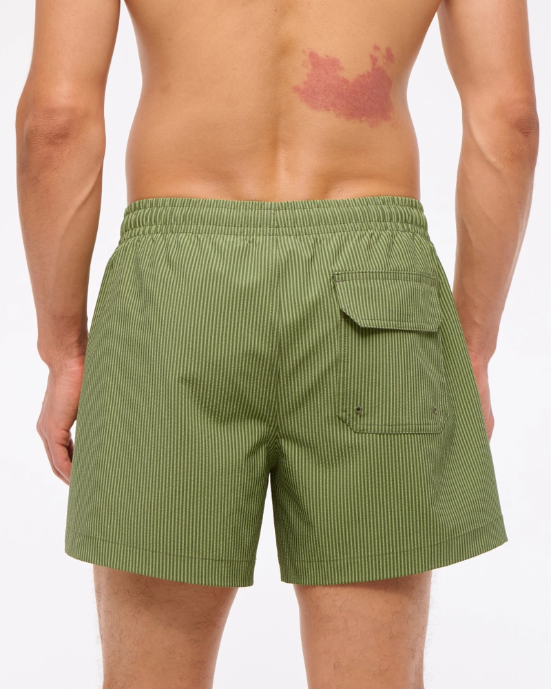 Pull-On Seersucker Swim Trunk