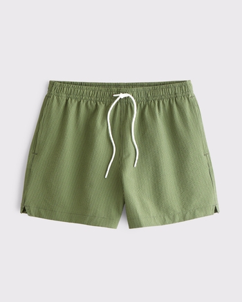 Pull-On Seersucker Swim Trunk