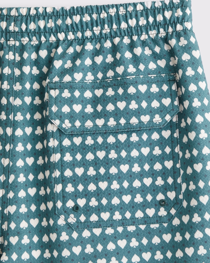 Pull-On Seersucker Swim Trunk