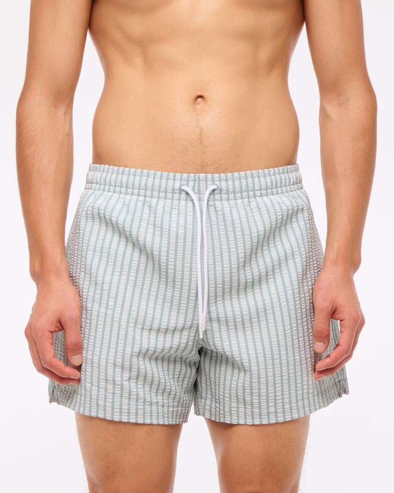 Pull-On Seersucker Swim Trunk