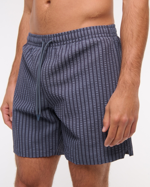 Pull-On Micro-Texture Swim Trunk