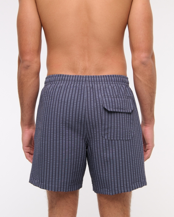 Pull-On Micro-Texture Swim Trunk
