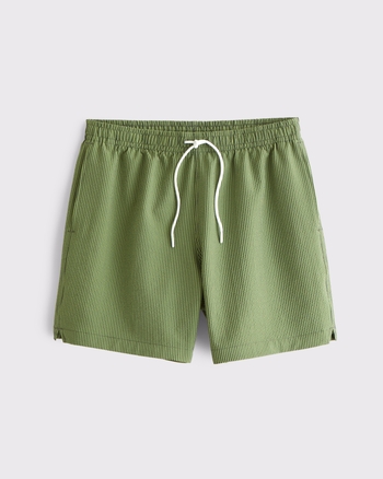 Pull-On Seersucker Swim Trunk