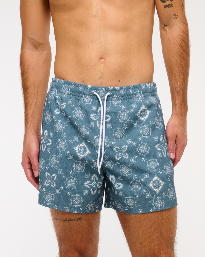 Pull-On Micro-Texture Swim Trunk