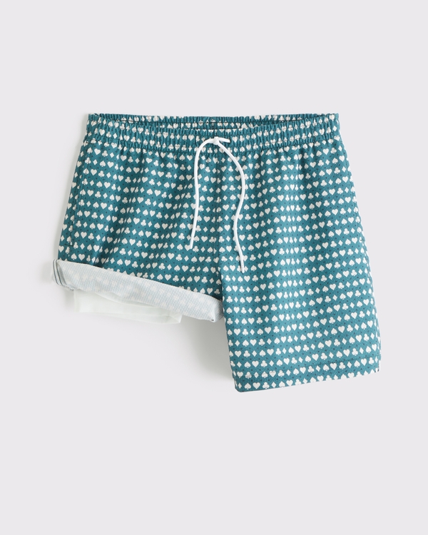 Pull-On Seersucker Swim Trunk