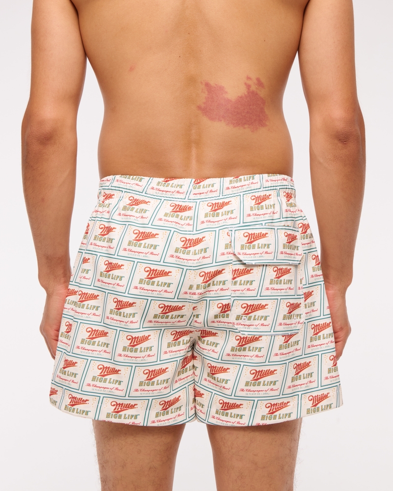 Miller High Life Graphic Pull-On Swim Trunk
